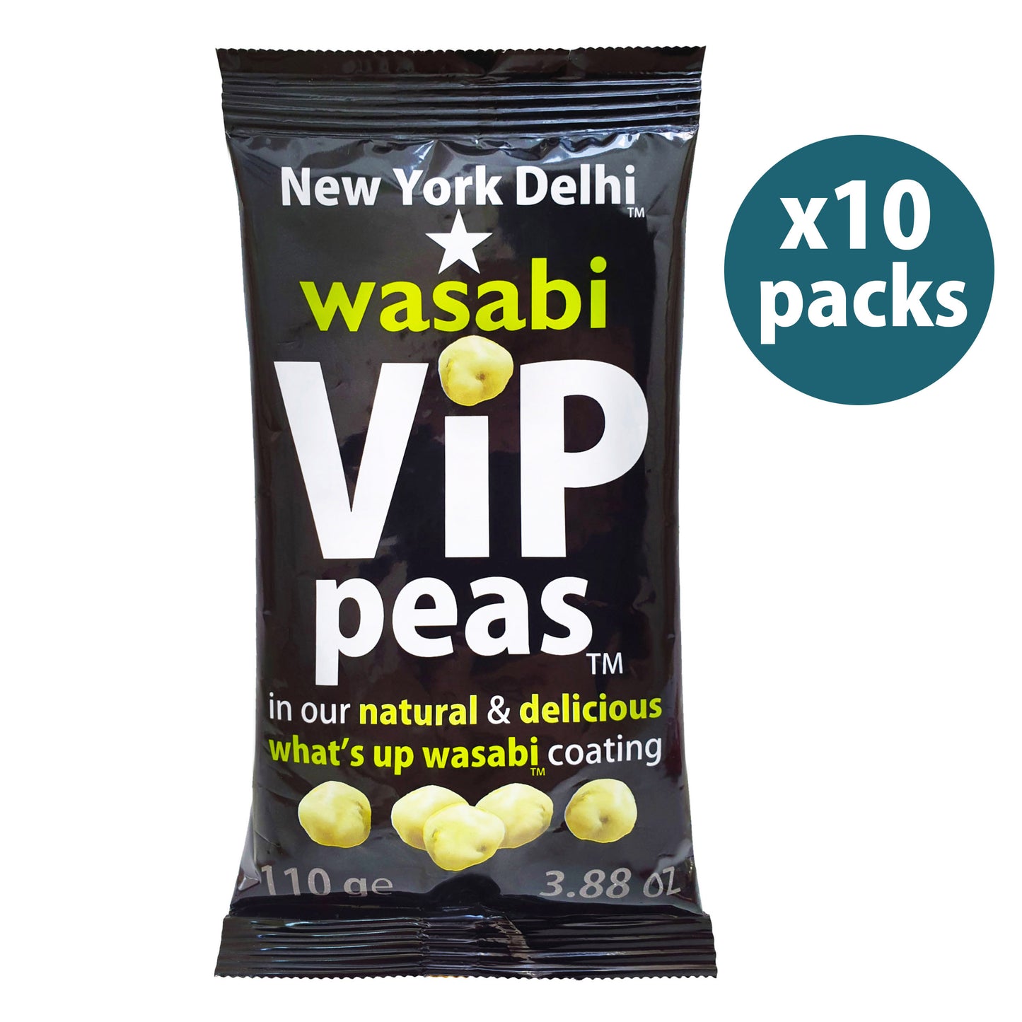 ViPeas Wasabi marrowfat peas 10 x 110g case