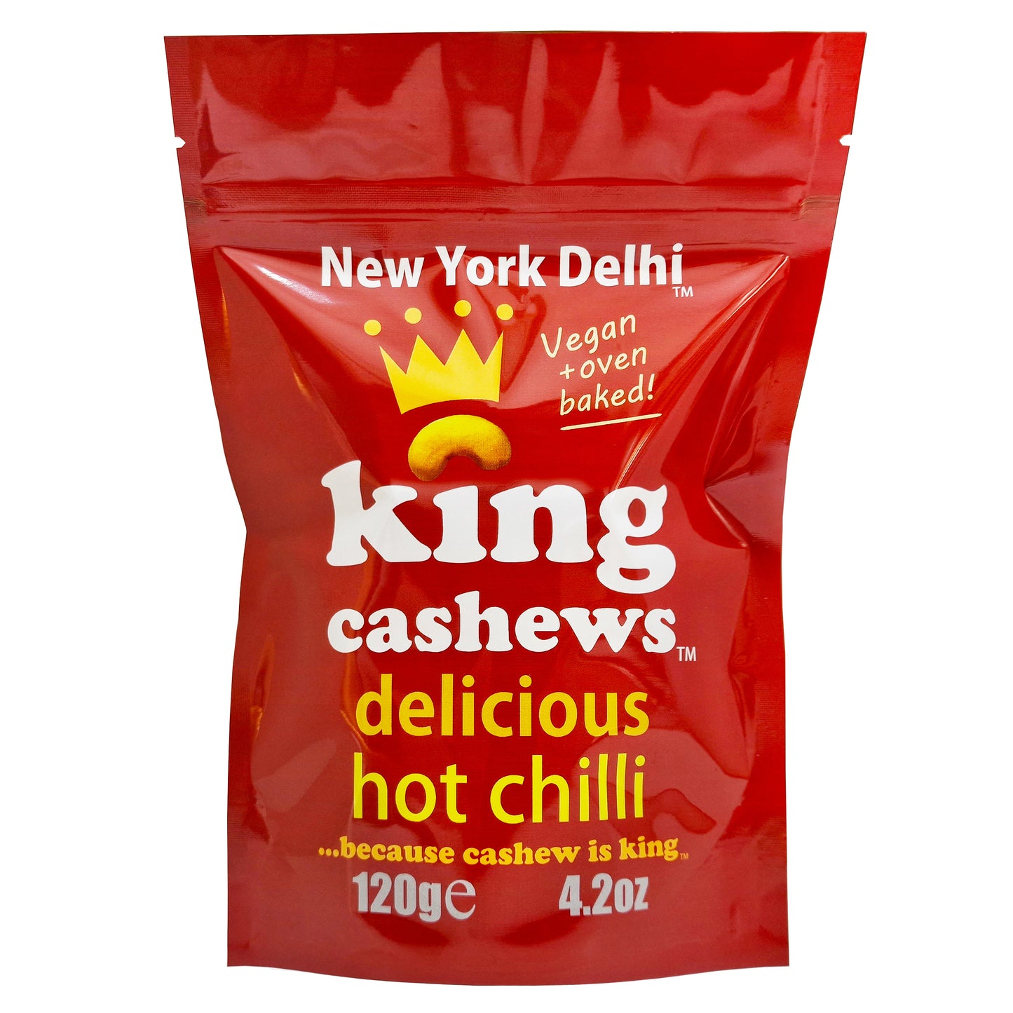 King Cashews Hot Chilli 120g pack