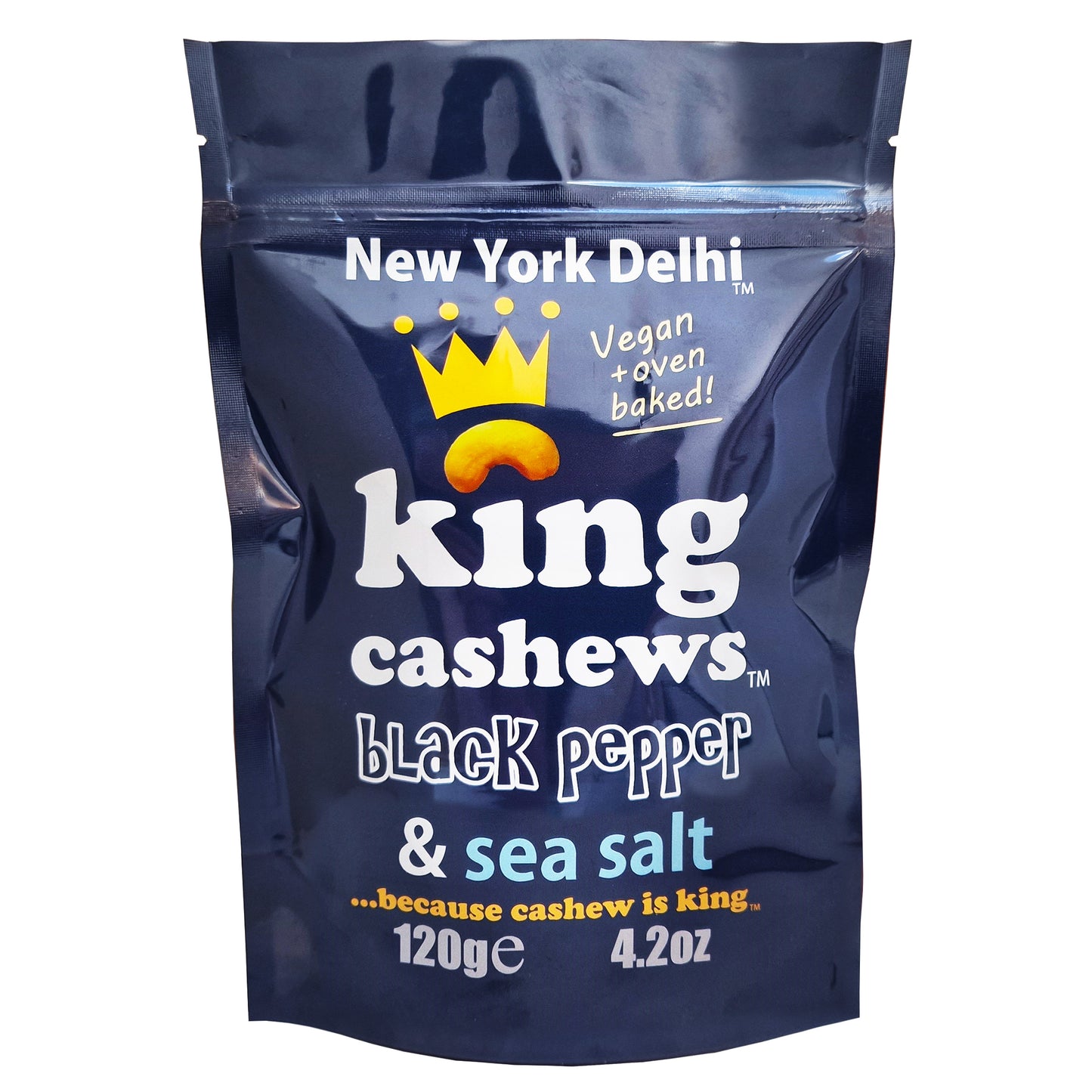 Cashews cracked black pepper & sea salt 120g pack