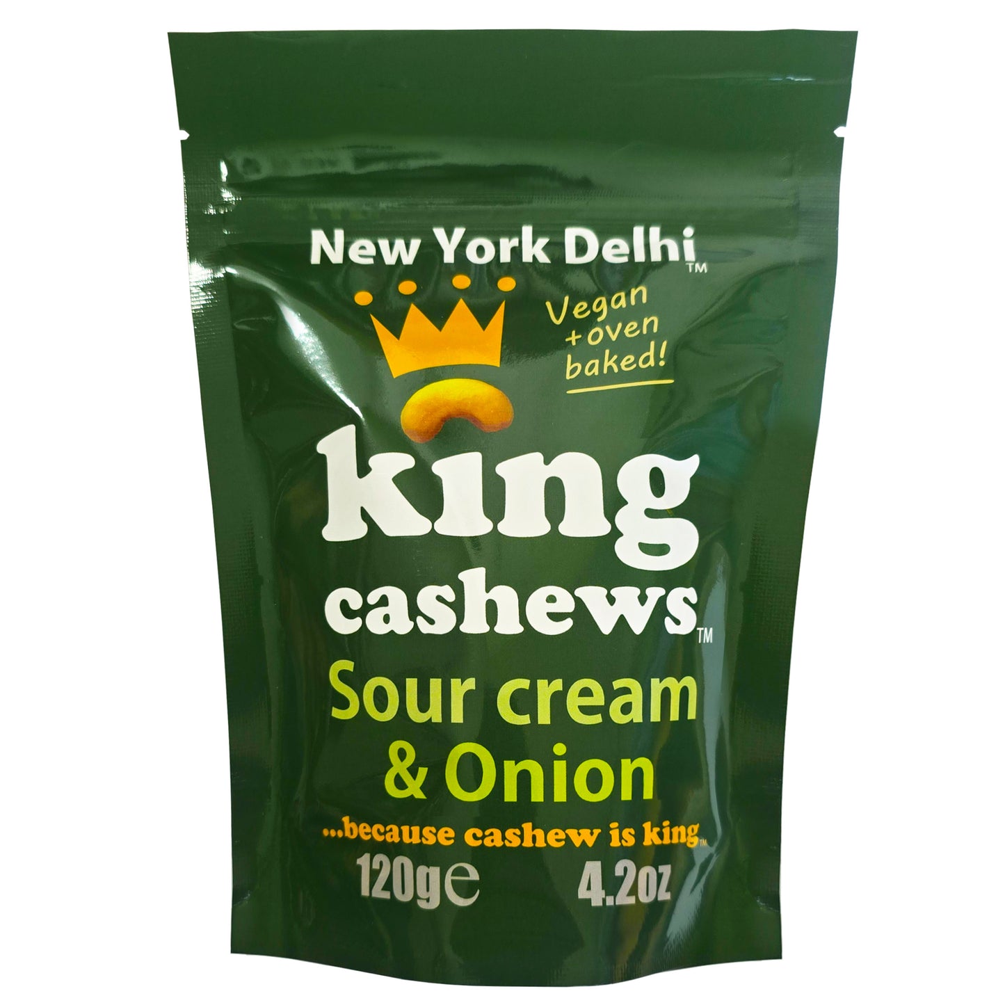Cashews sour cream & onion 120g pack