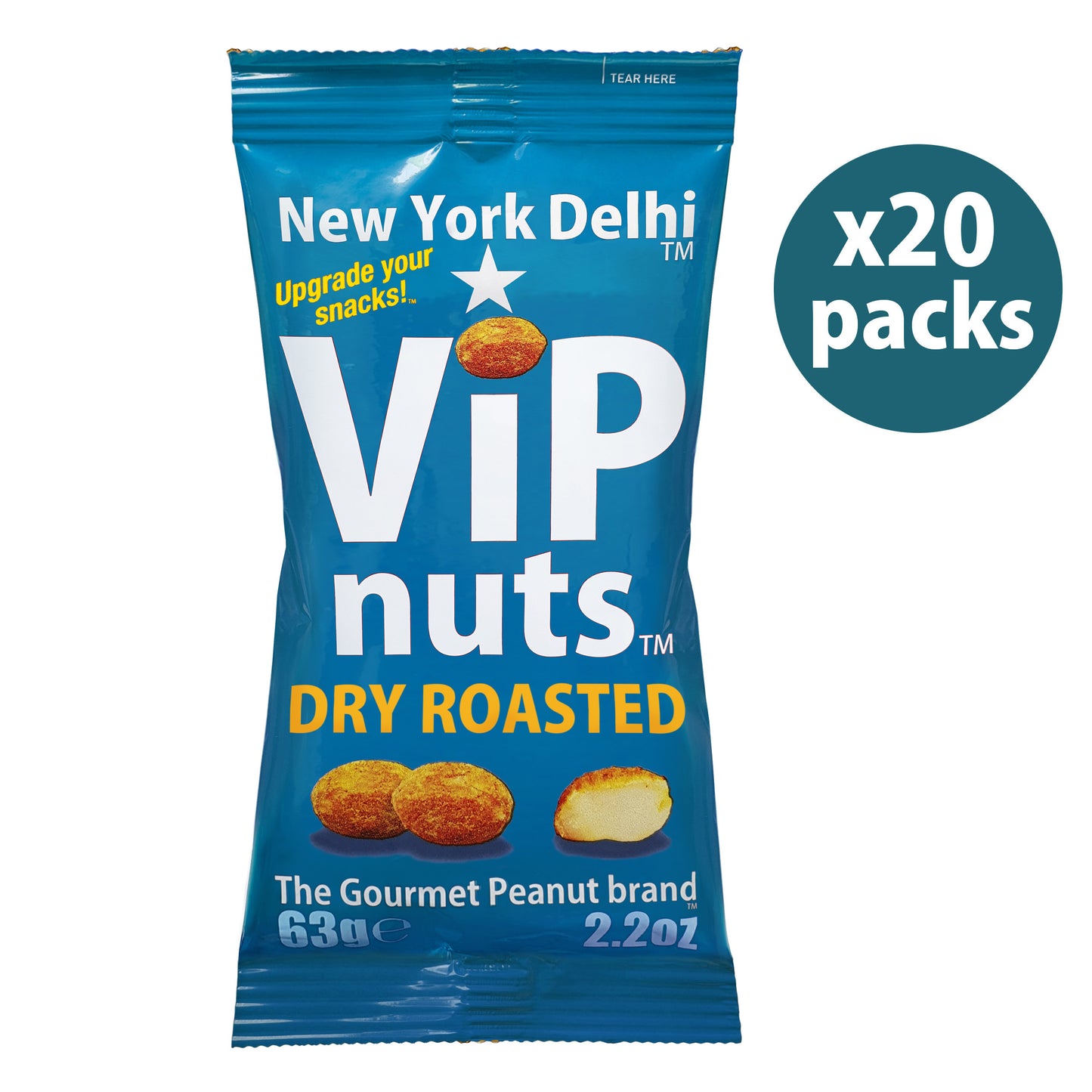 Dry Roasted peanuts high protein ViPnuts