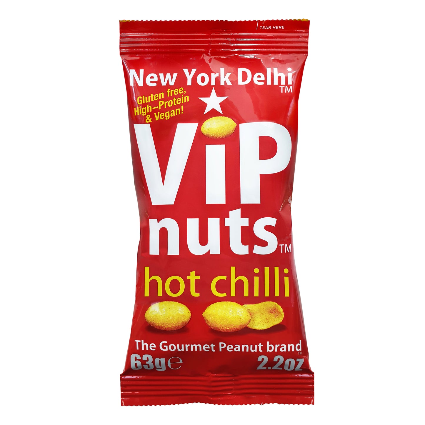 ViPnuts Hot Chilli peanuts 63g pack