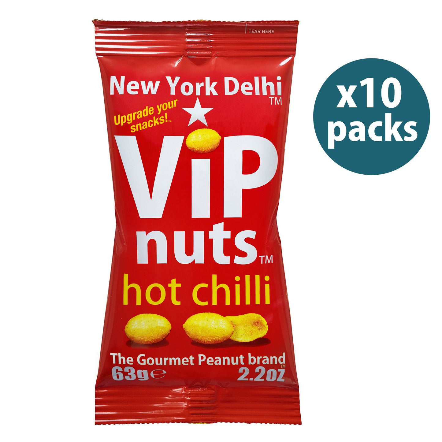Hot chilli peanuts high protein ViPnuts 10 Box