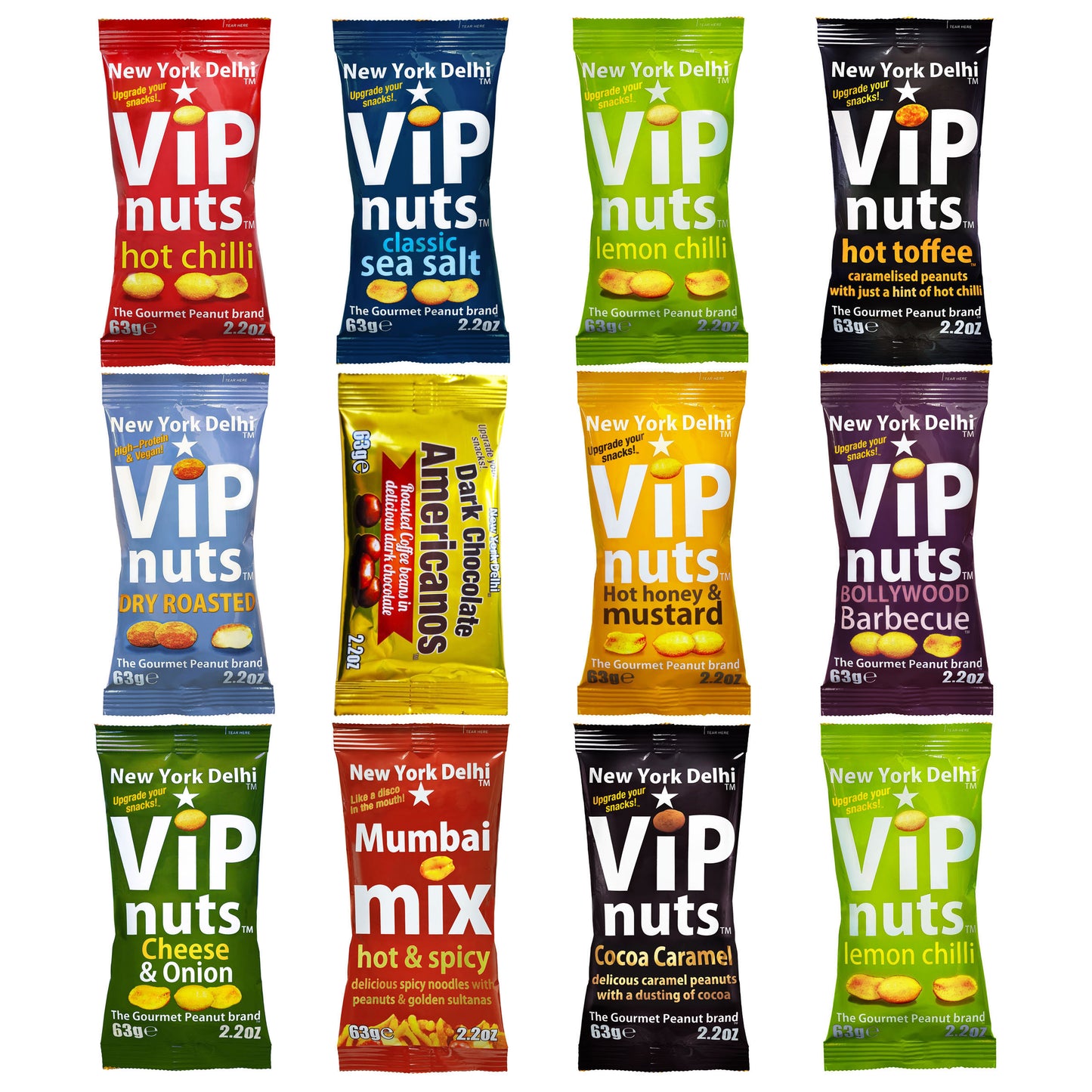 ViPnuts Ultimate Selection snack Box 12 x 63g - in easy to wrap gift box