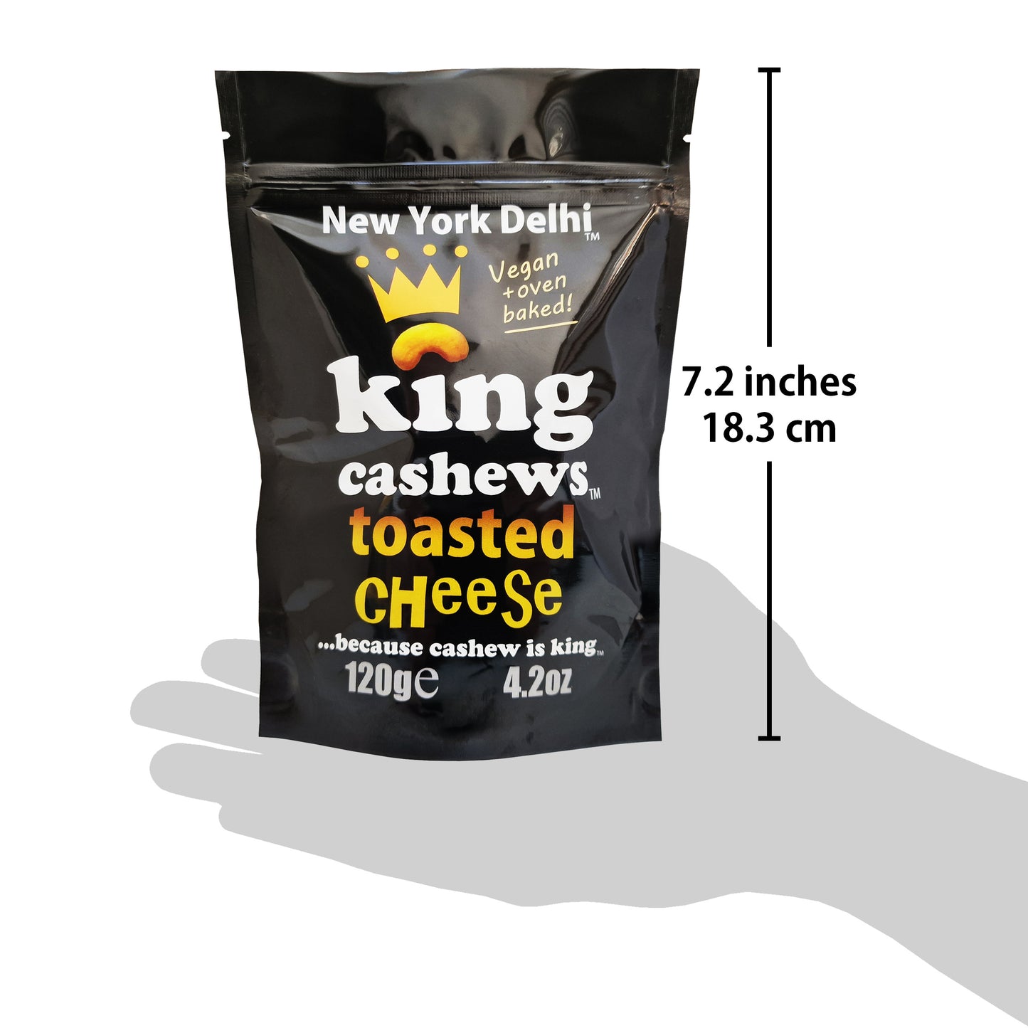 King Cashews Toasted Cheese 12x120g VEGAN case