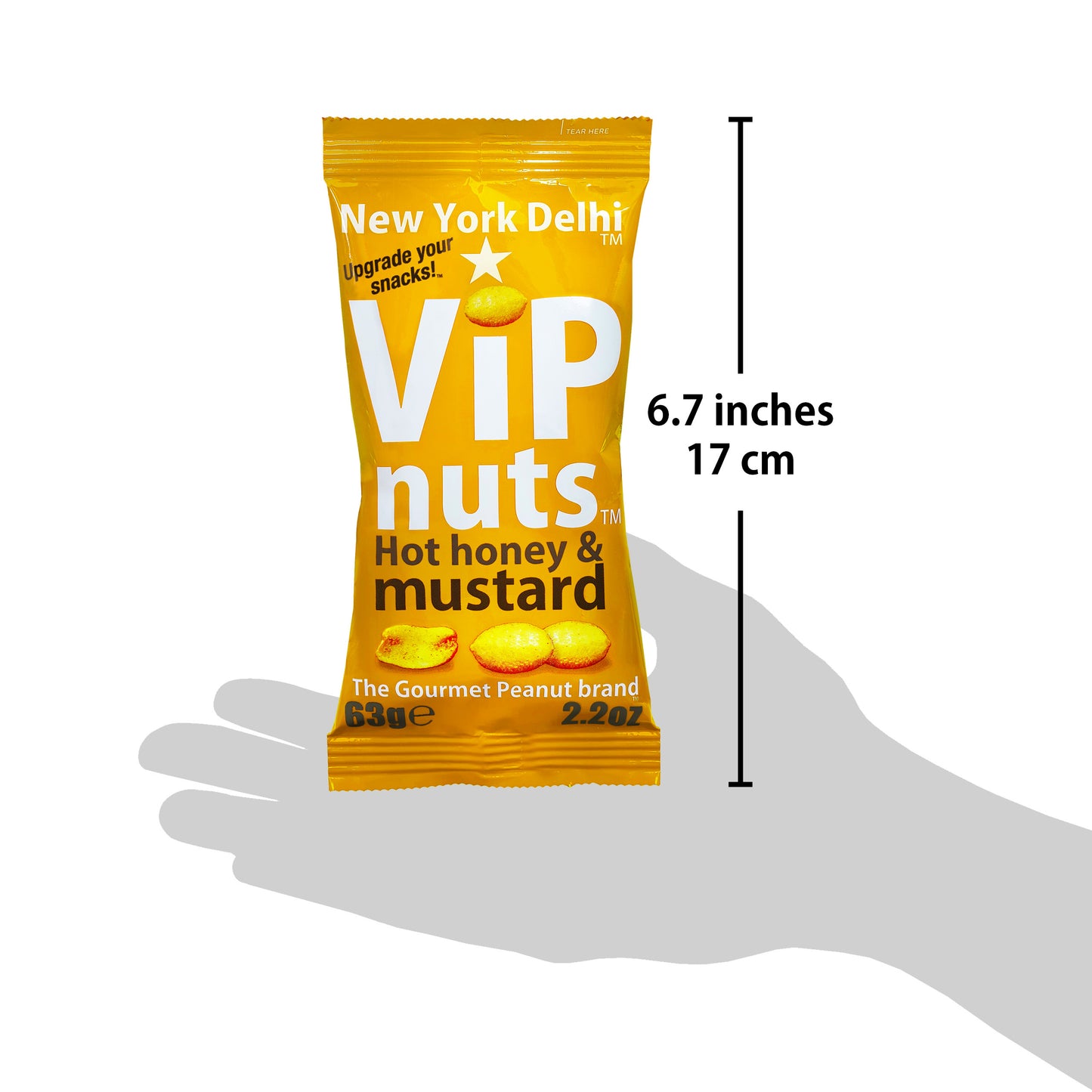 ViPnuts Hot Honey & Mustard peanuts 20x63g case