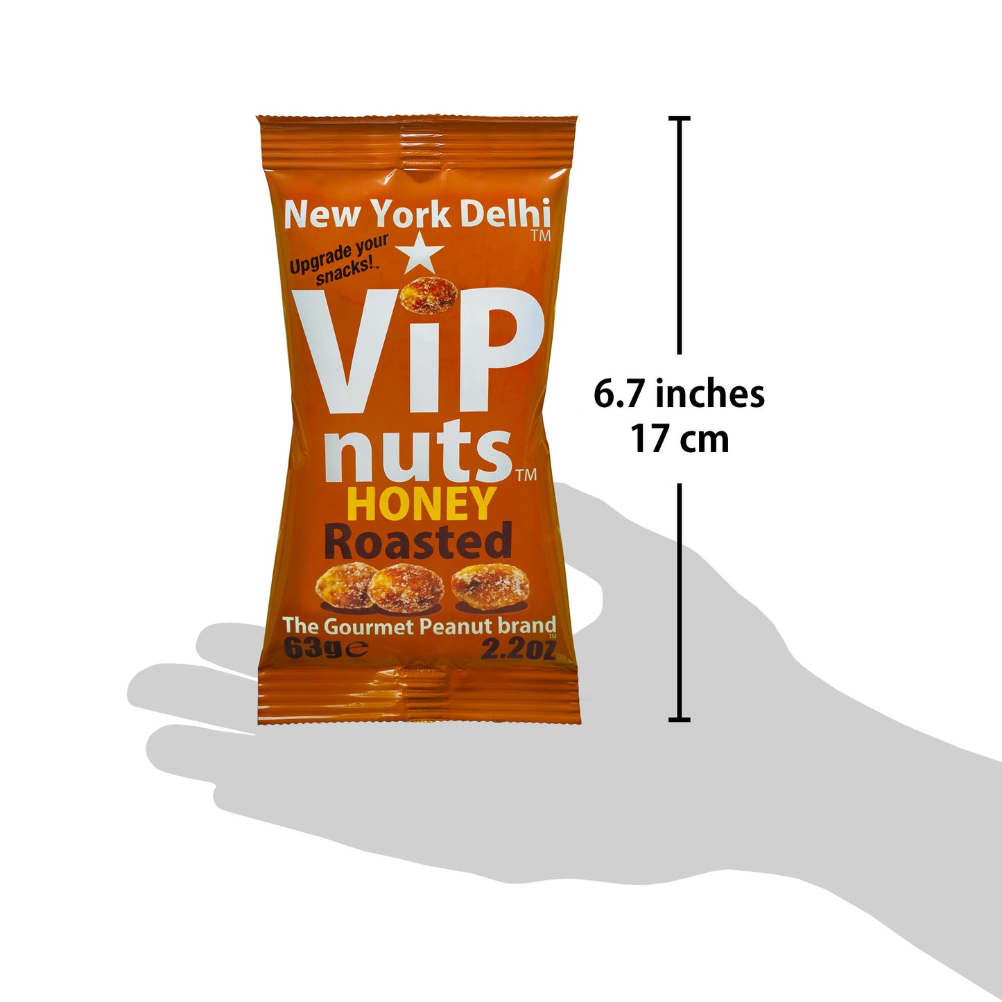 Honey Roasted peanuts ViPnuts 63g pack