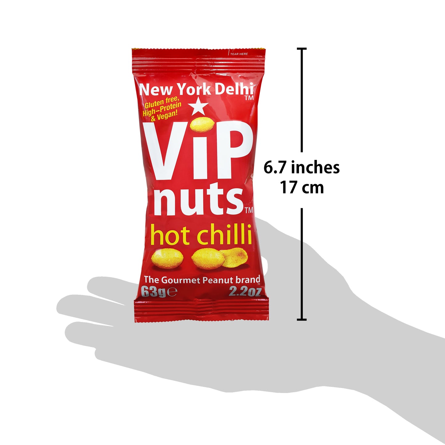 ViPnuts Hot Chilli peanuts 20x63g case