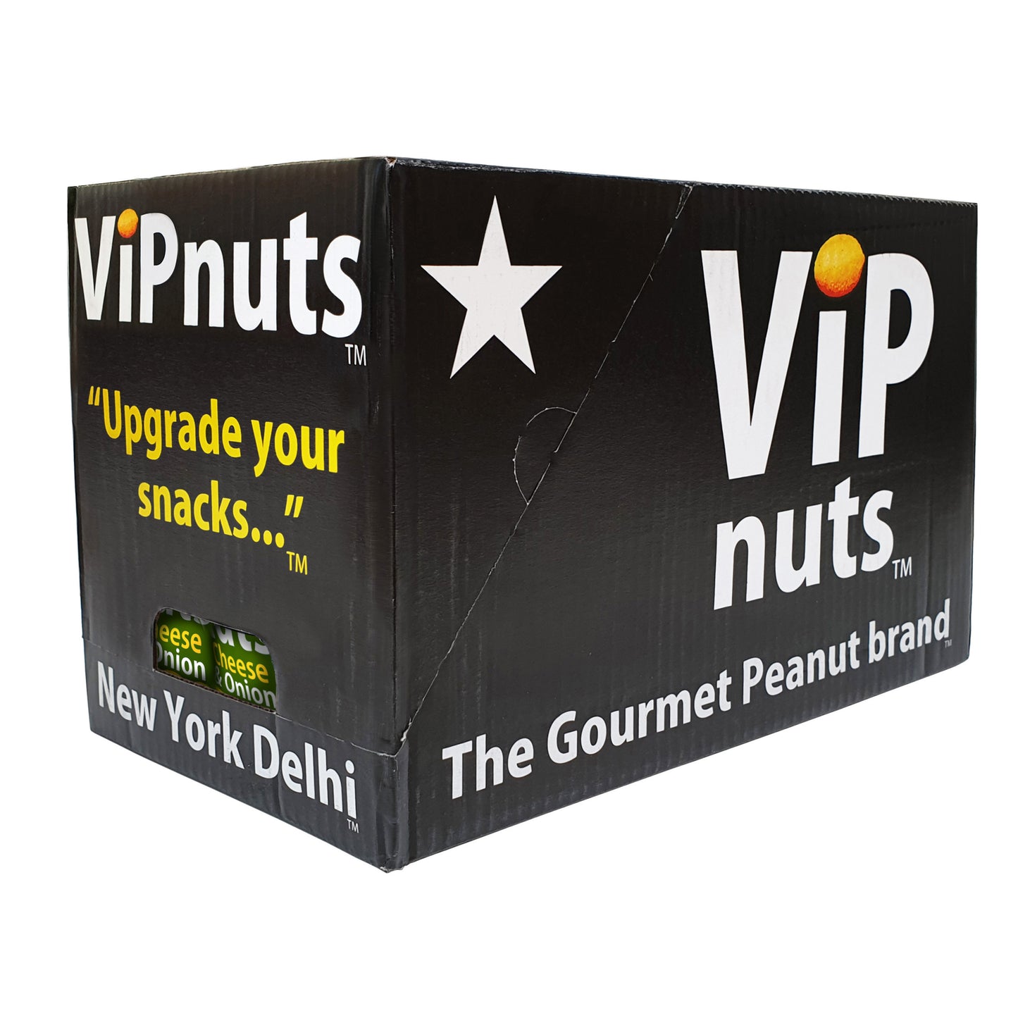 ViPnuts Cheese & Onion peanuts 20x63g case