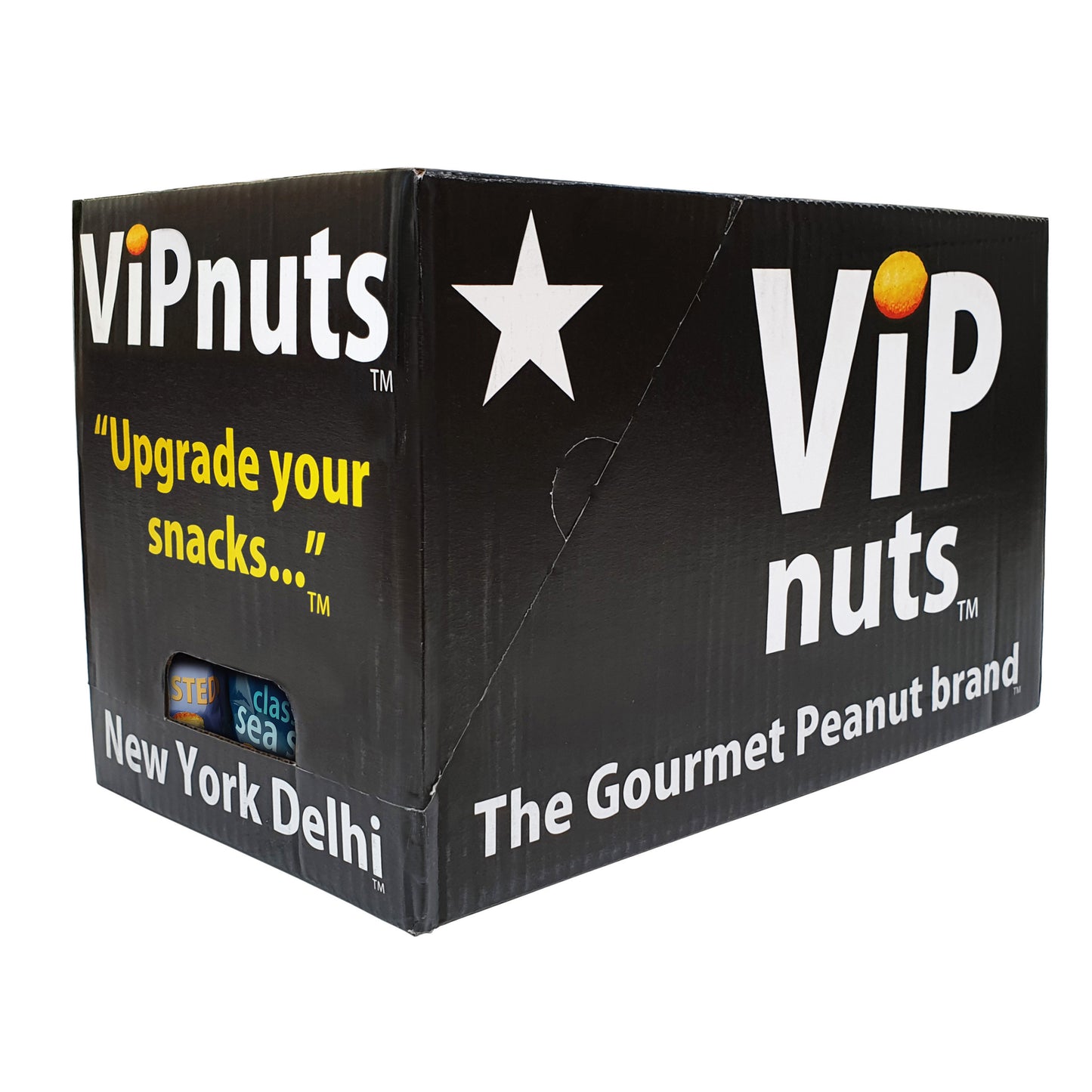 ViPnuts Selection Box peanuts 18 packs, 6 Flavours, 3 of each case