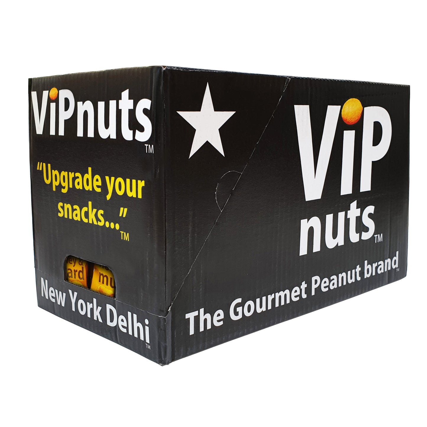 ViPnuts Hot Honey & Mustard peanuts 20x63g case