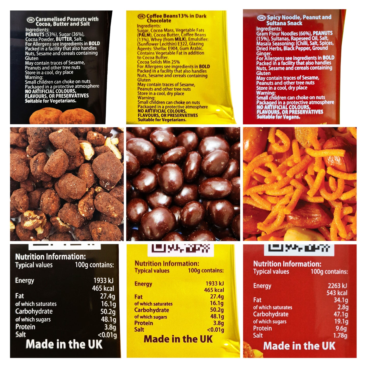 Ultimate Peanut And Snack Selection Box 12 x 63g - In Easy To Wrap Gift Box