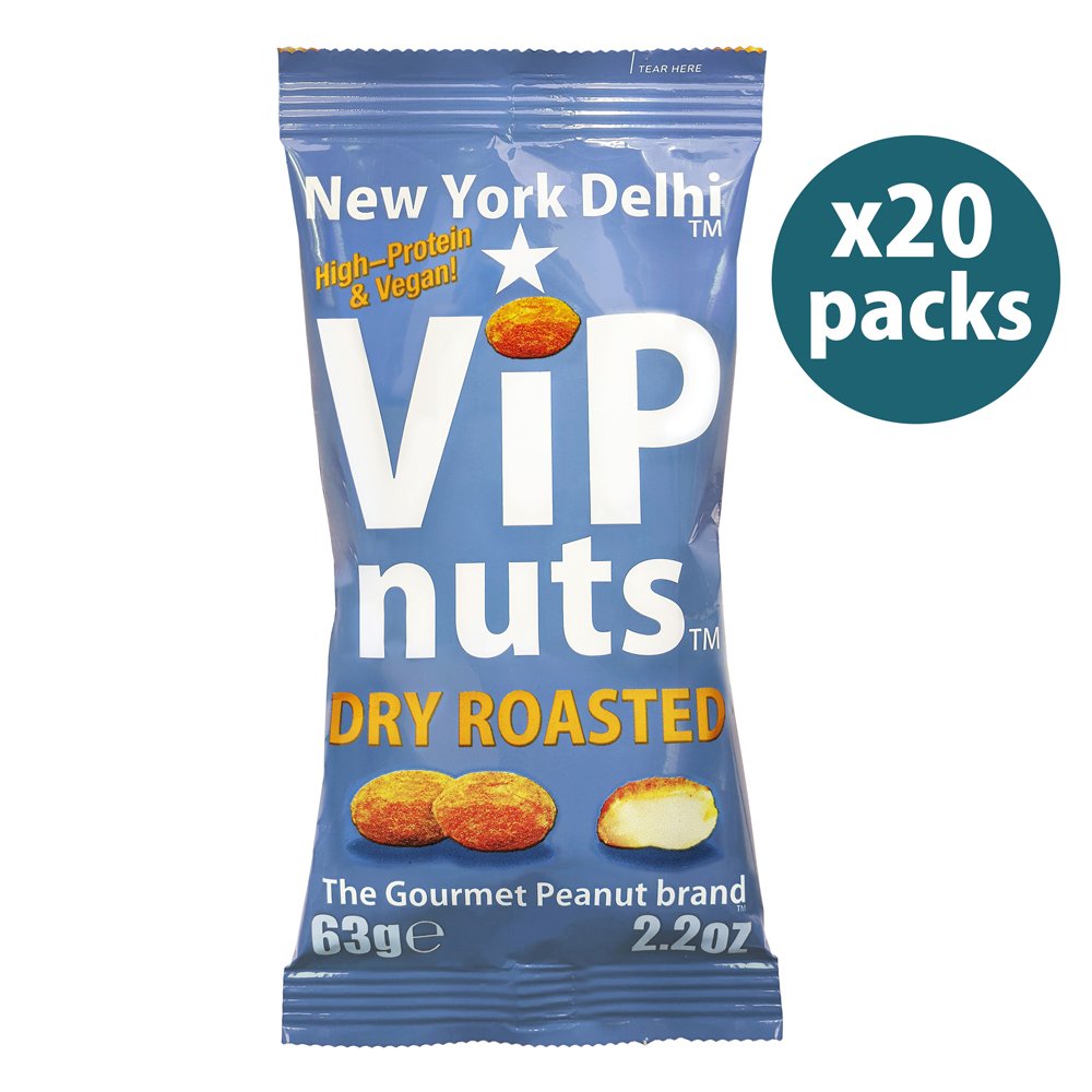 ViPnuts Dry Roasted Peanuts 20x63g case