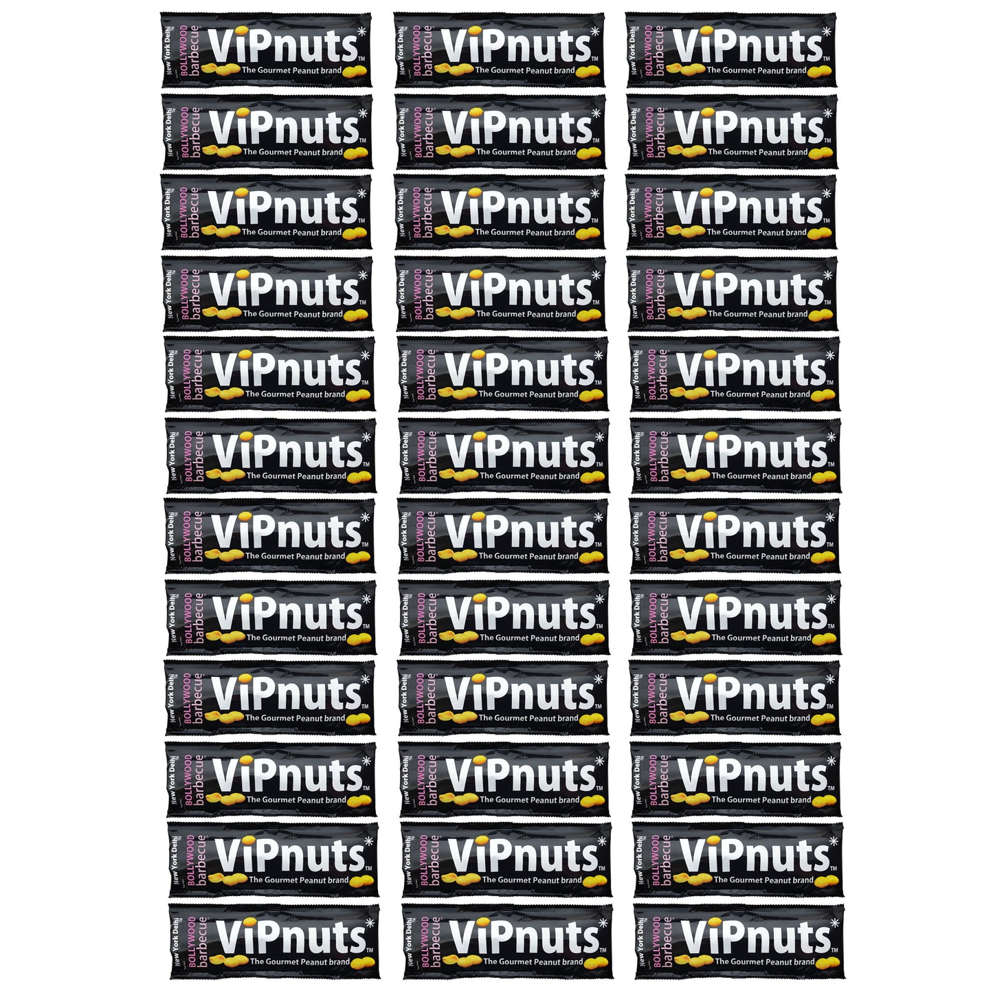 ViPnuts Bollywood BBQ peanuts 36 x 25g case