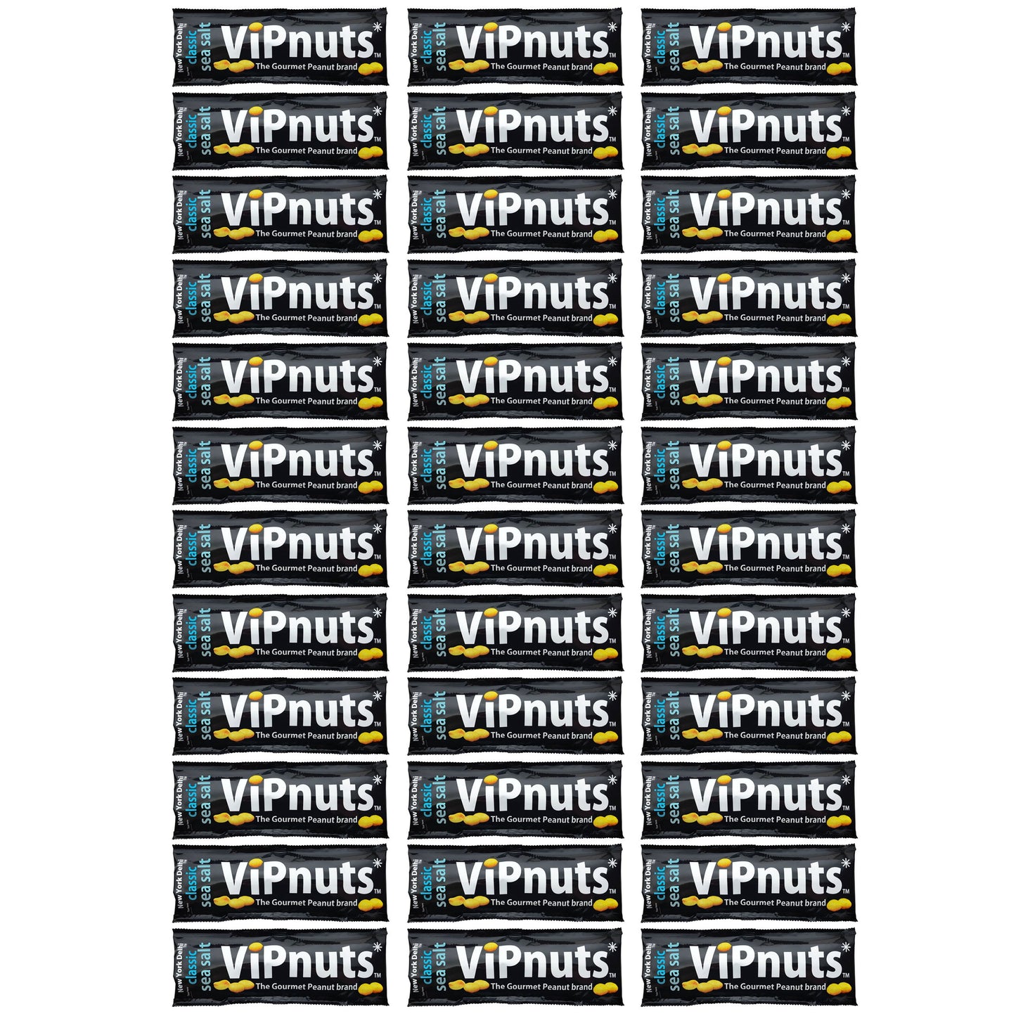 ViPnuts Classic Sea Salt peanuts 36 x 25g shot case