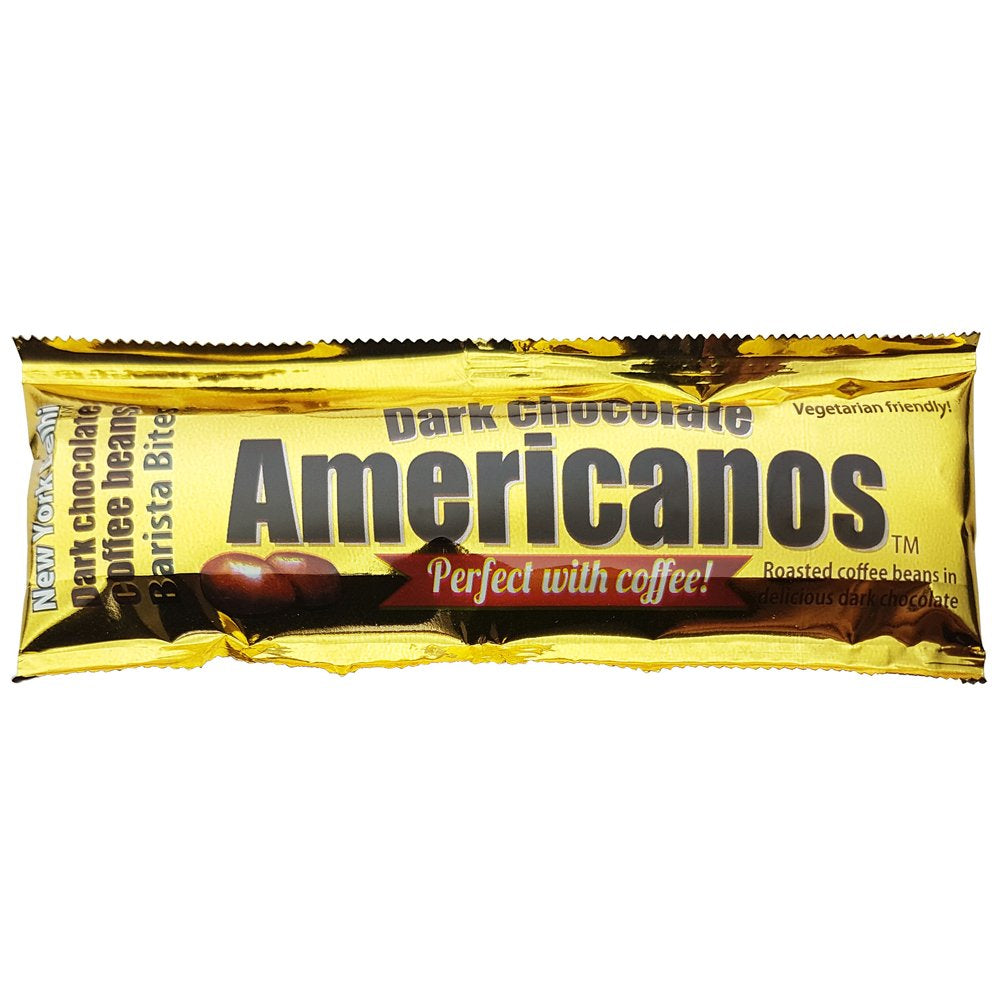 DC Americanos coffee beans in dark chocolate 27g shot pack