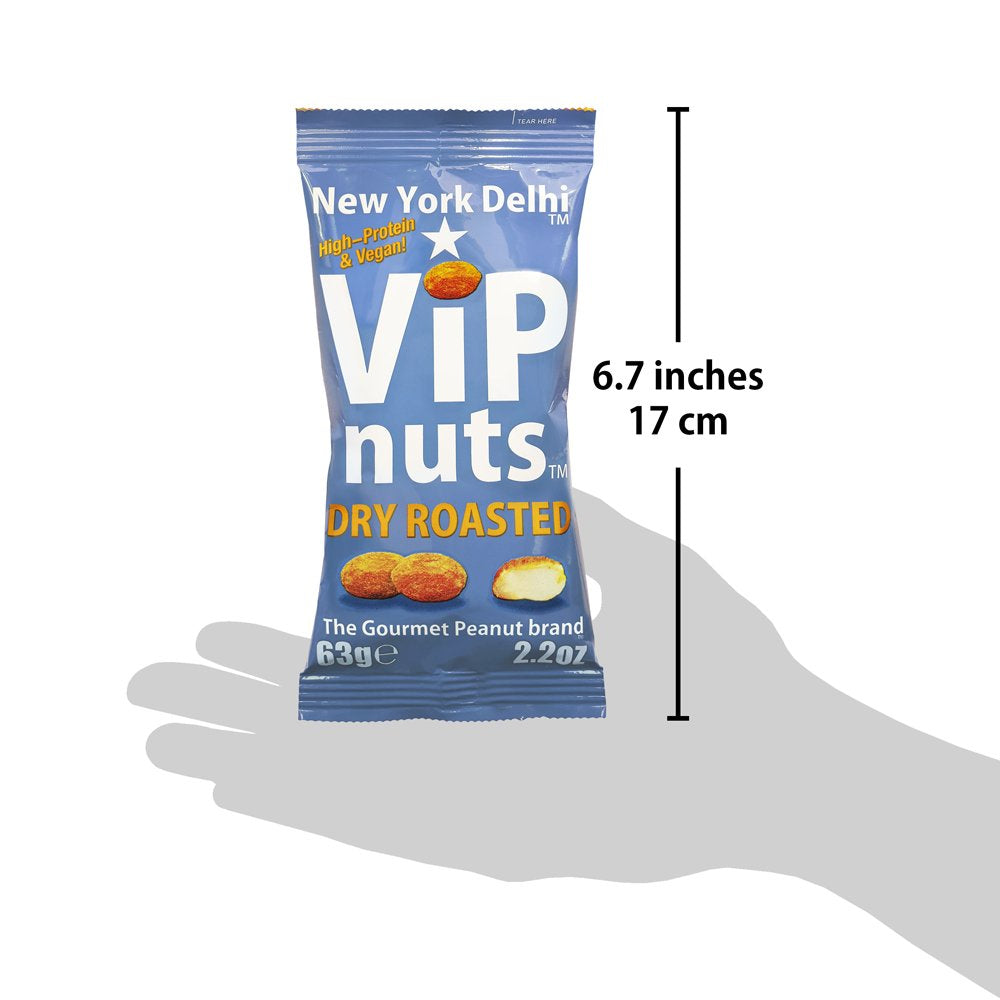 ViPnuts Dry Roasted peanuts 63g pack