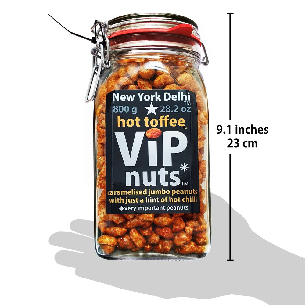 ViPnuts Hot Toffee in Glass Bar Jar 800g