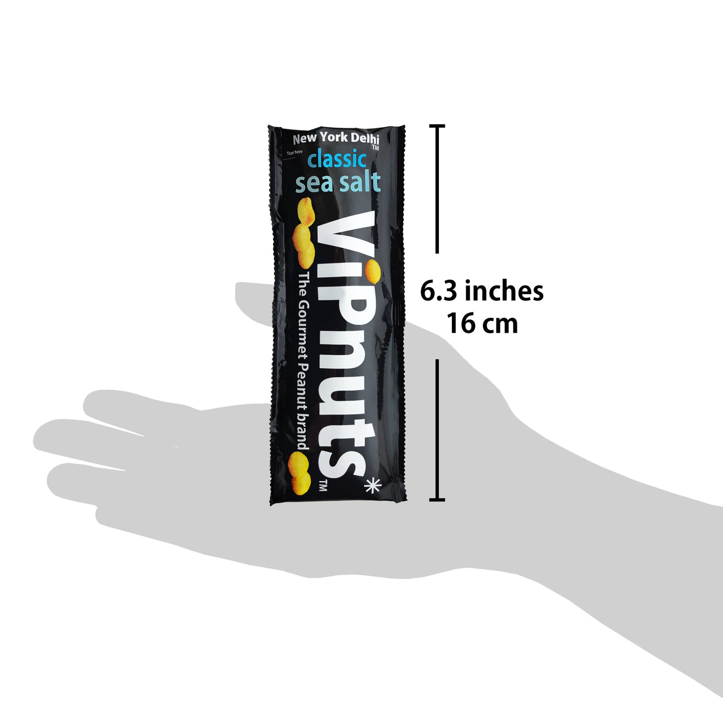 ViPnuts Classic Sea Salt peanuts 36 x 25g shot case