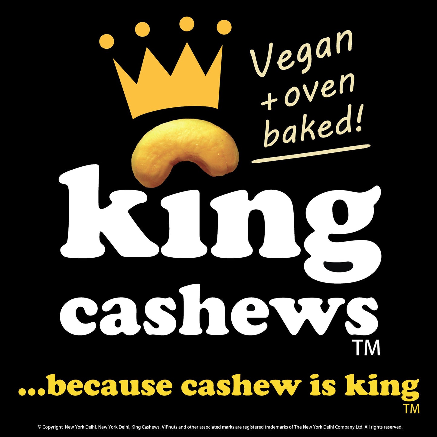 King Cashews cracked black pepper & sea salt Glass Bar Jar 800g