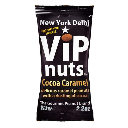 ViPnuts Cocoa Caramel peanuts 63g pack