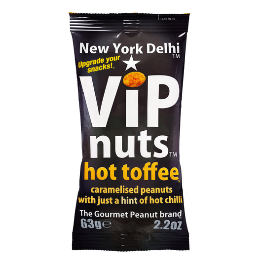 ViPnuts Hot Toffee peanuts 63g pack