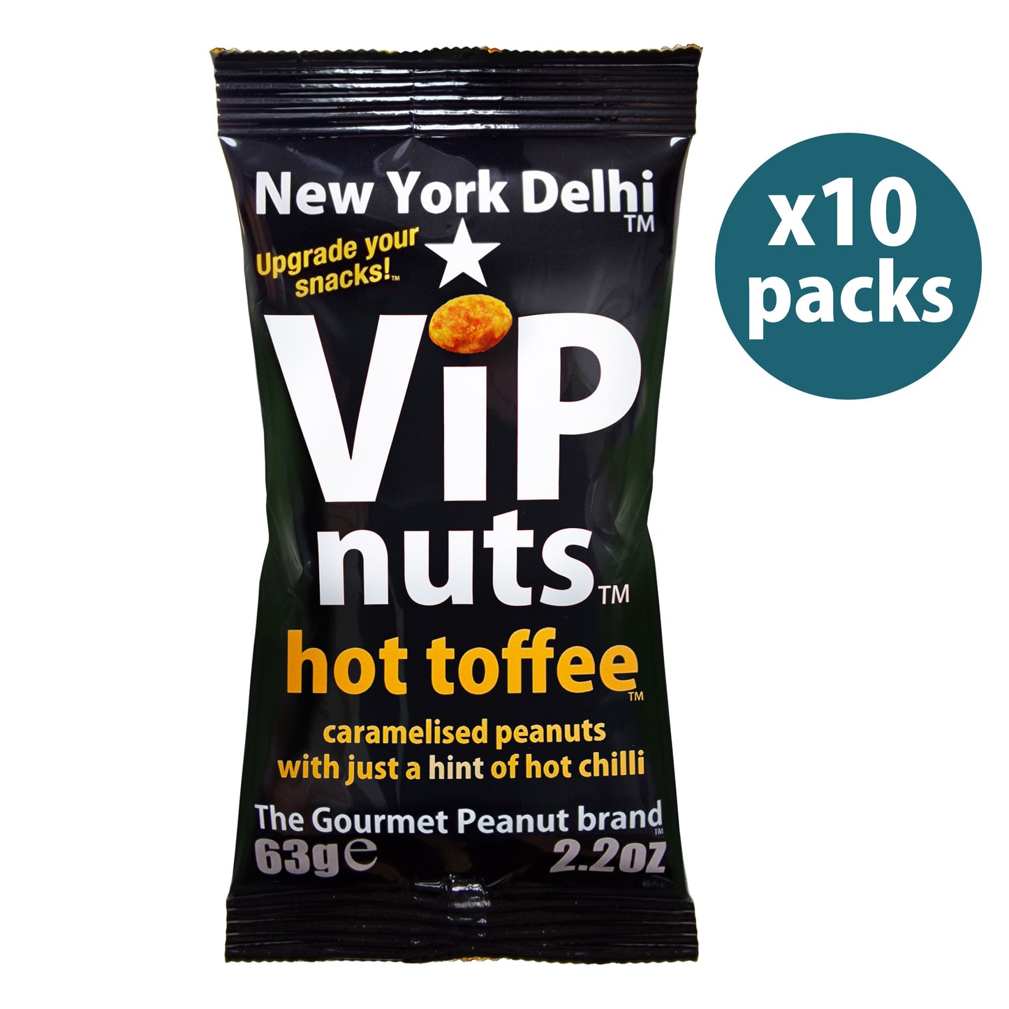 Hot Toffee peanuts with a hint of chilli ViPnuts 10 Box