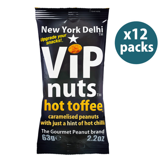 ViPnuts Hot Toffee peanuts 12 x 63g case
