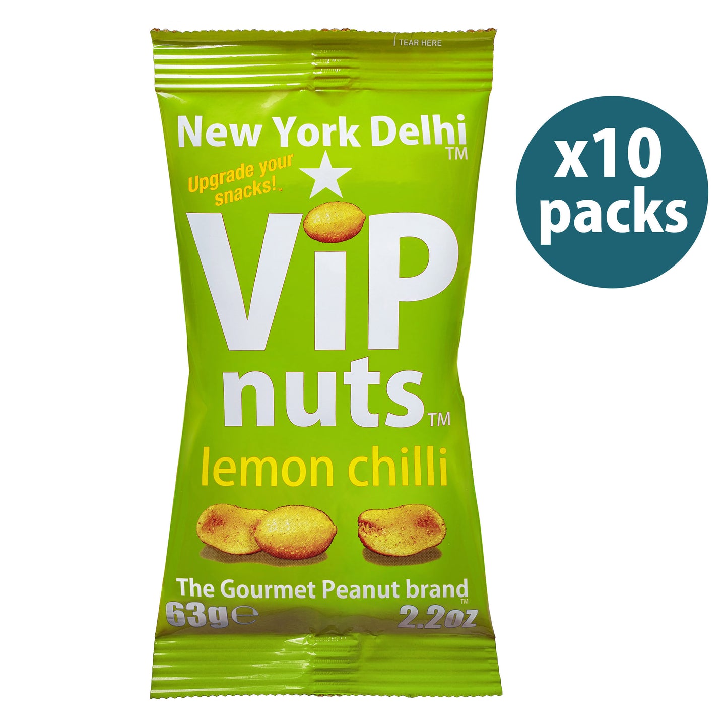 Lemon Chilli peanuts high protein ViPnuts 10 Box