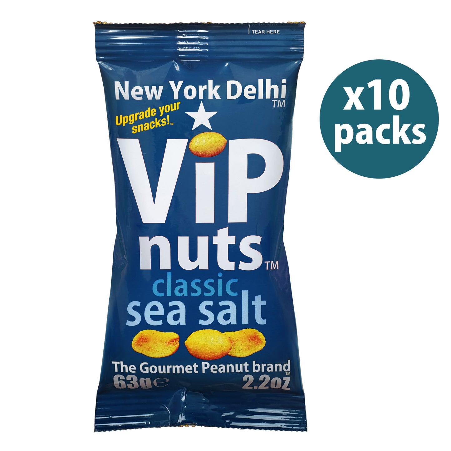 Classic Sea Salt peanuts high protein ViPnuts x 10 Box