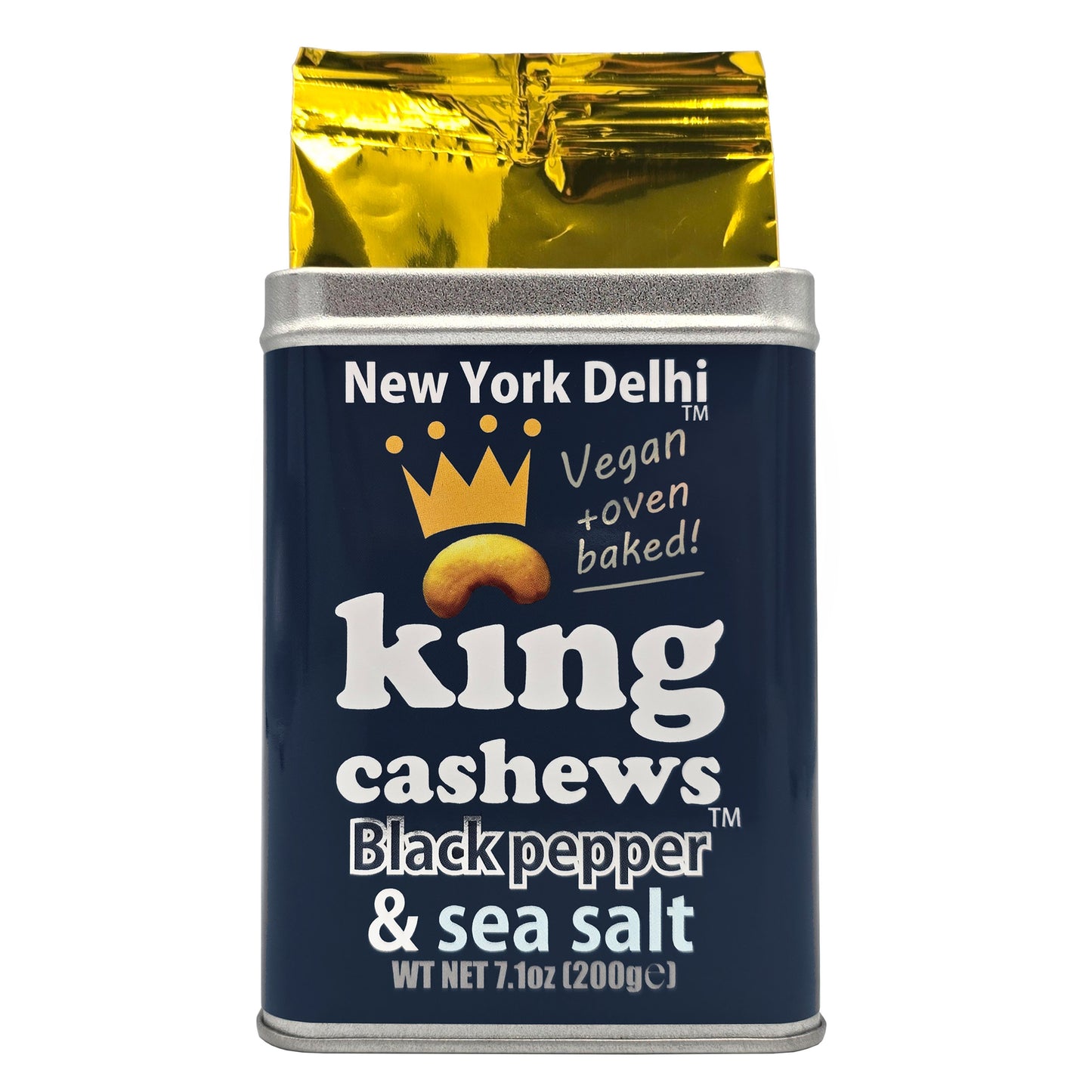 Cashews Cracked Black Pepper & Sea Salt 200g Gift Tin