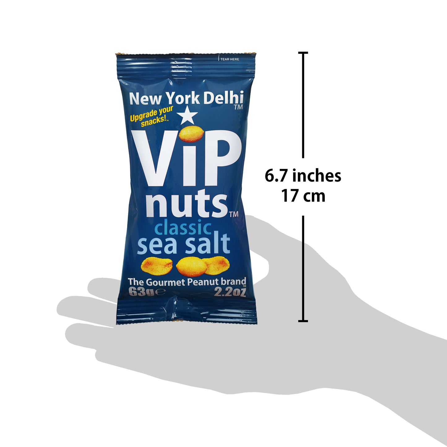 Classic Sea Salt peanuts high protein ViPnuts Case of 20