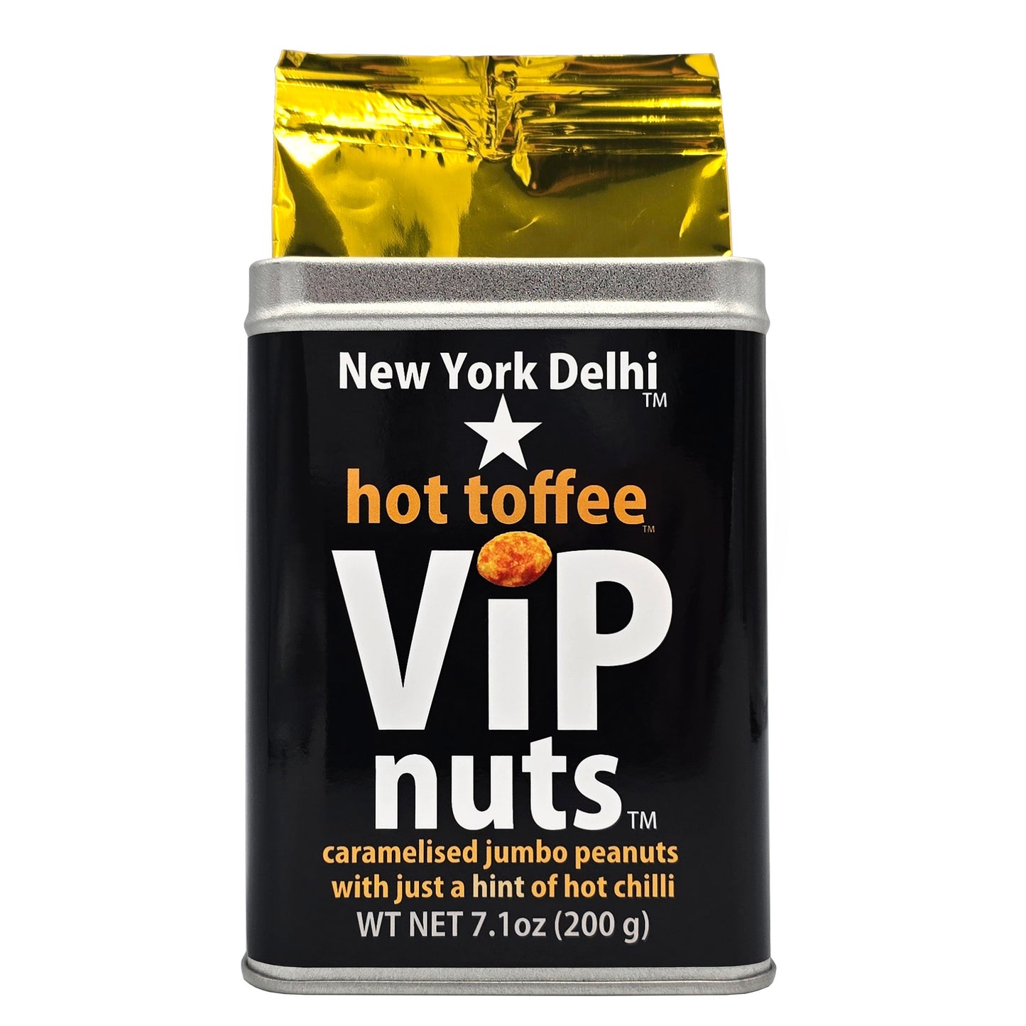 ViPnuts Hot Toffee Peanuts 200g Gift Tin