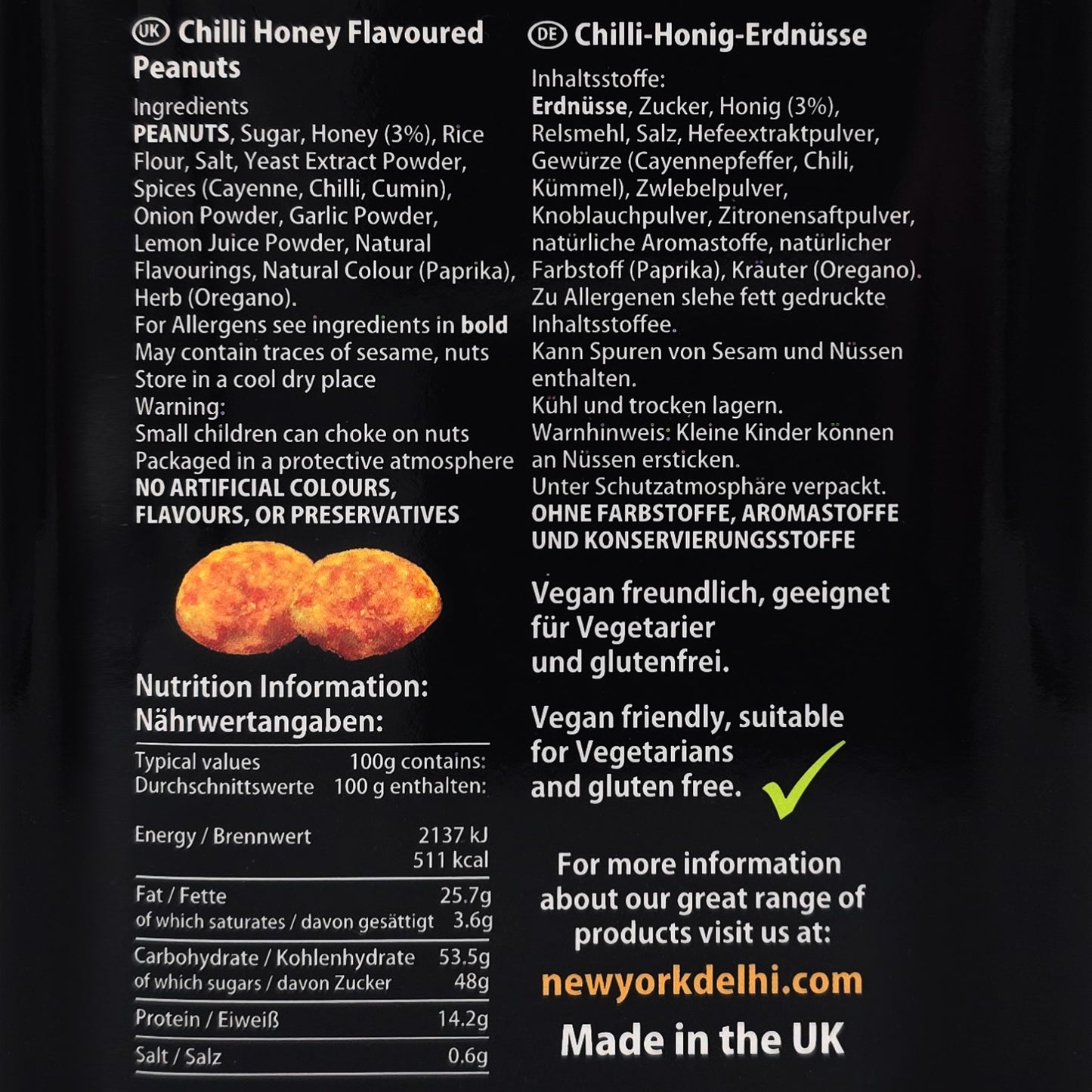 ViPnuts Hot Toffee Peanuts 200g Gift Tin