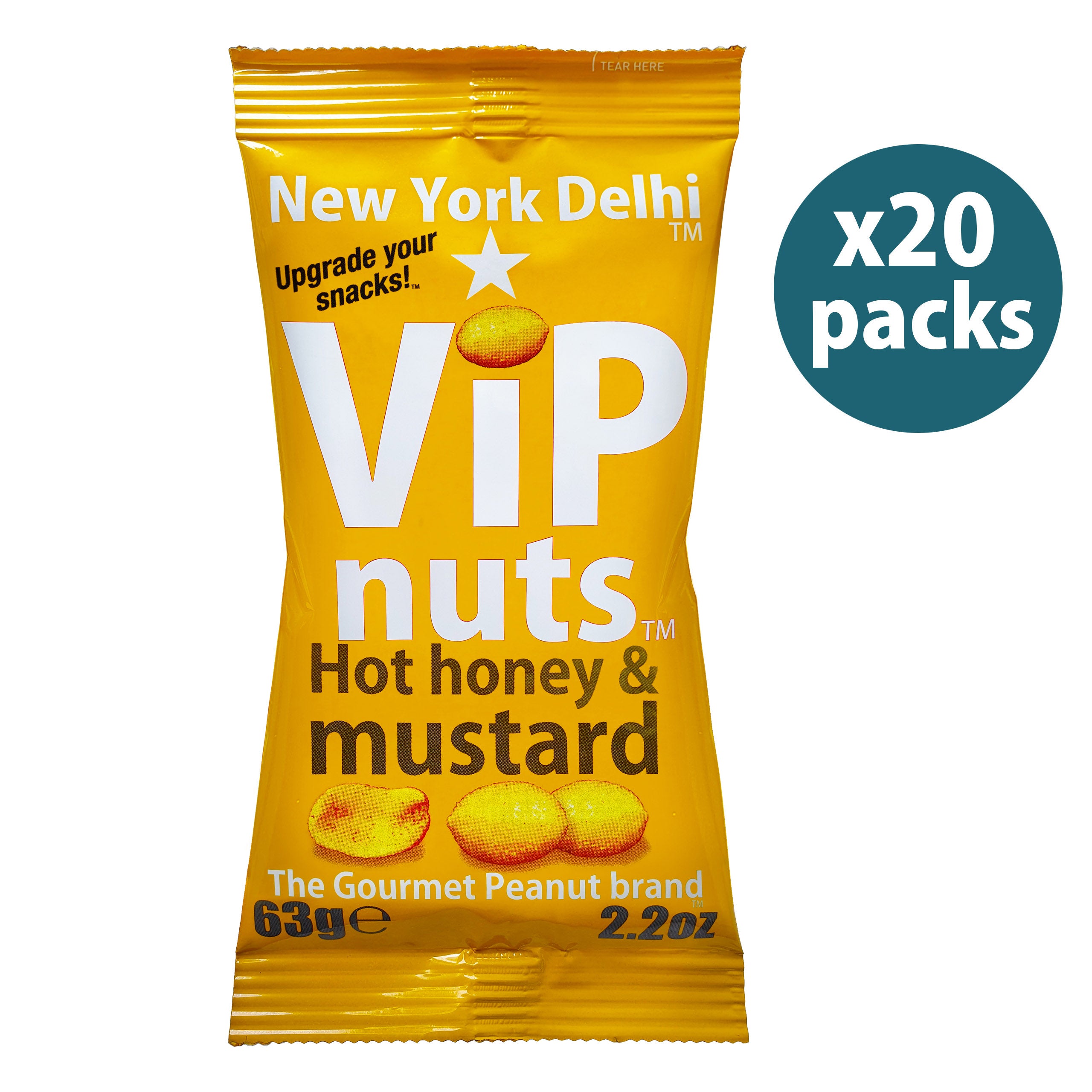 Hot Honey & Mustard peanuts high protein ViPnuts – New York Delhi