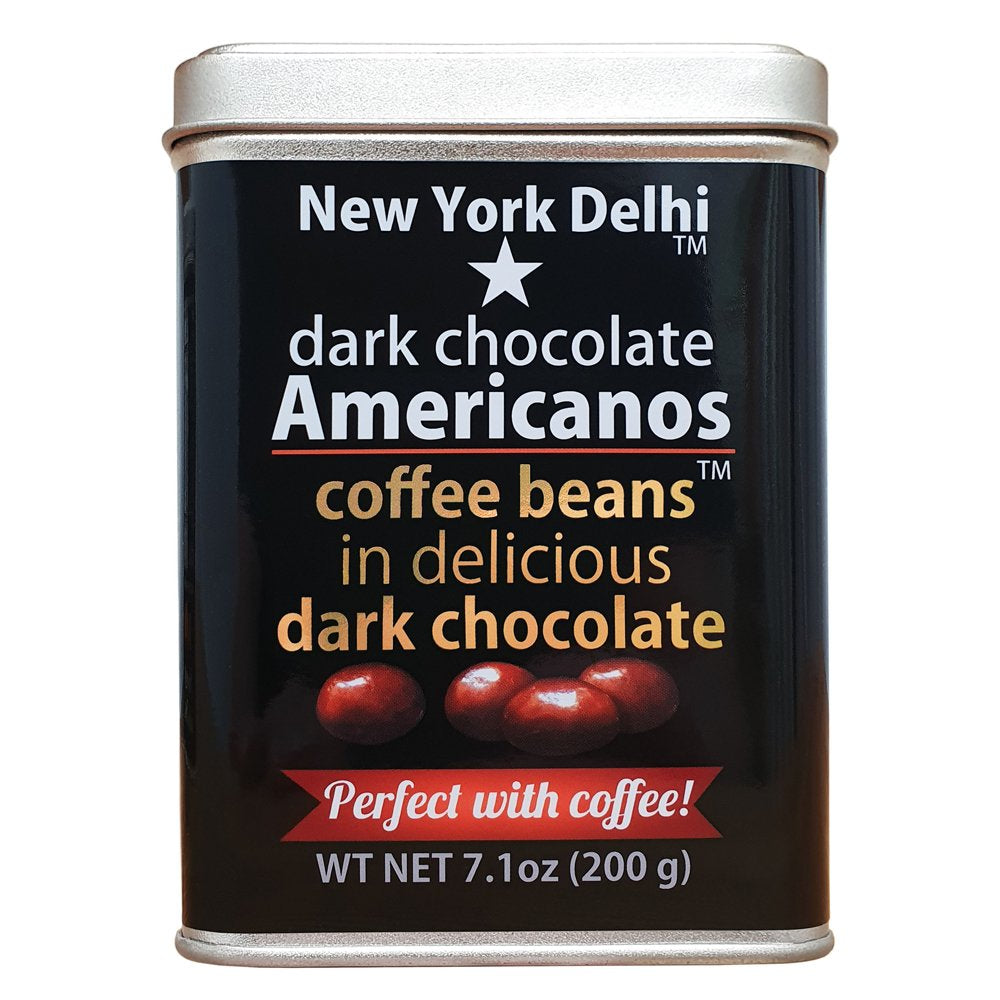 DC Americanos coffee beans in dark chocolate in Gift Tin 200g