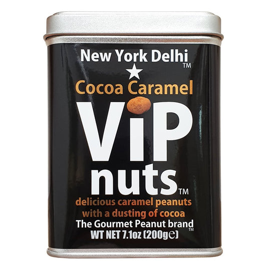 ViPnuts Cocoa Caramel peanuts in Gift Tin 200g