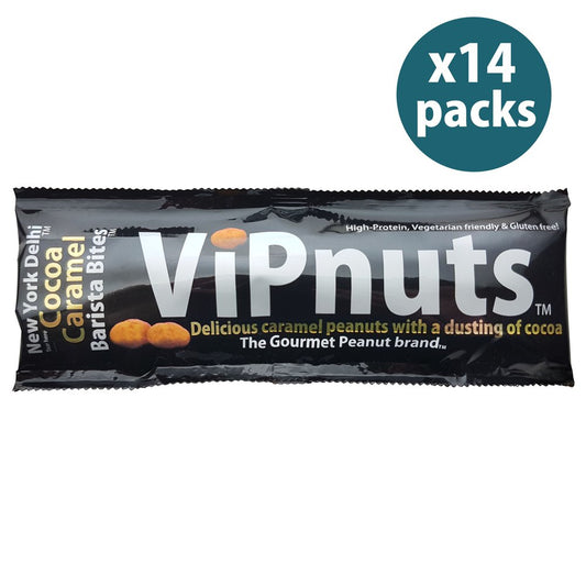ViPnuts Cocoa Caramel peanut 14 x 27g shot case