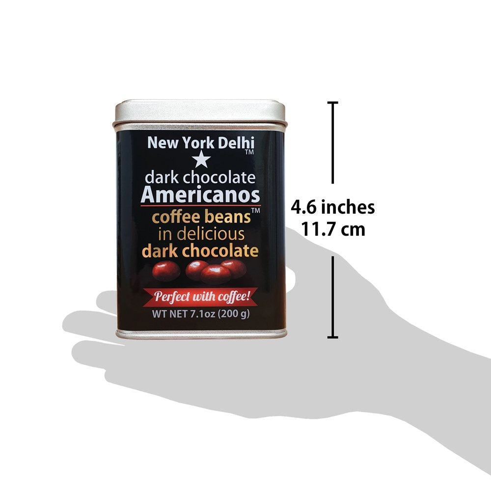 DC Americanos coffee beans in dark chocolate in Gift Tin 200g