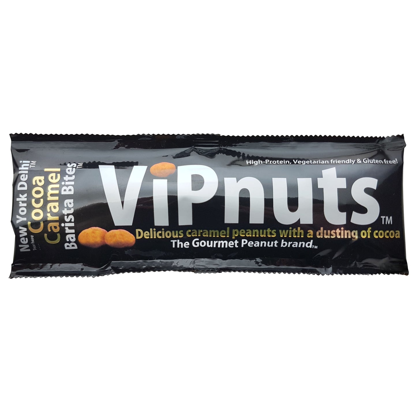 ViPnuts Cocoa Caramel peanuts 36 x 27g shot case