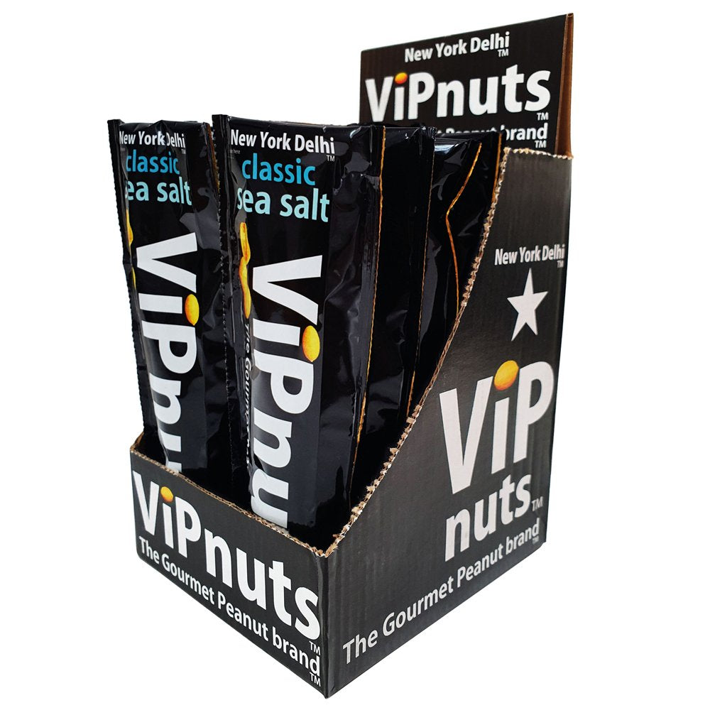 ViPnuts Classic Sea Salt peanuts  14 x 25g shot case