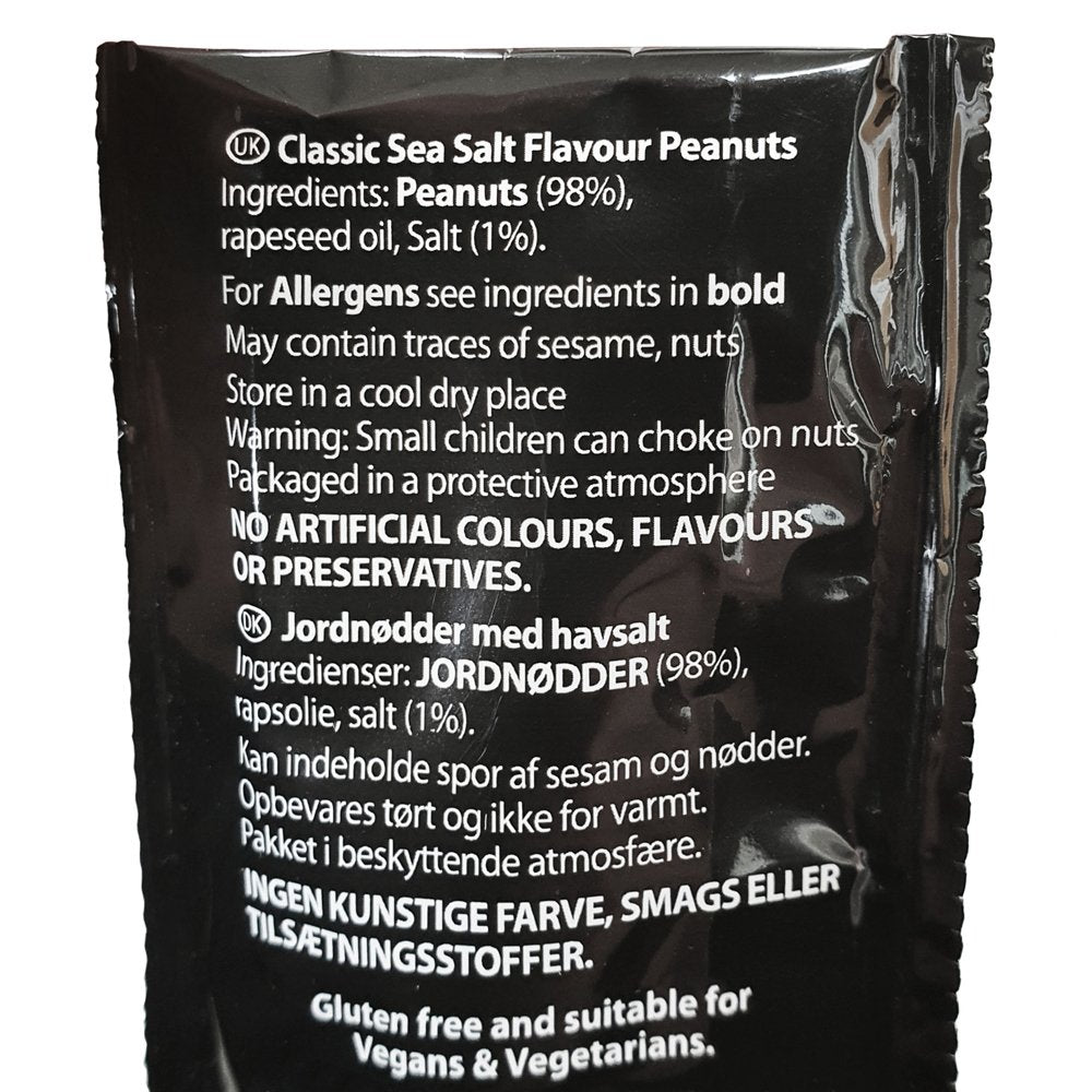 ViPnuts Classic Sea Salt peanuts 25g shot pack