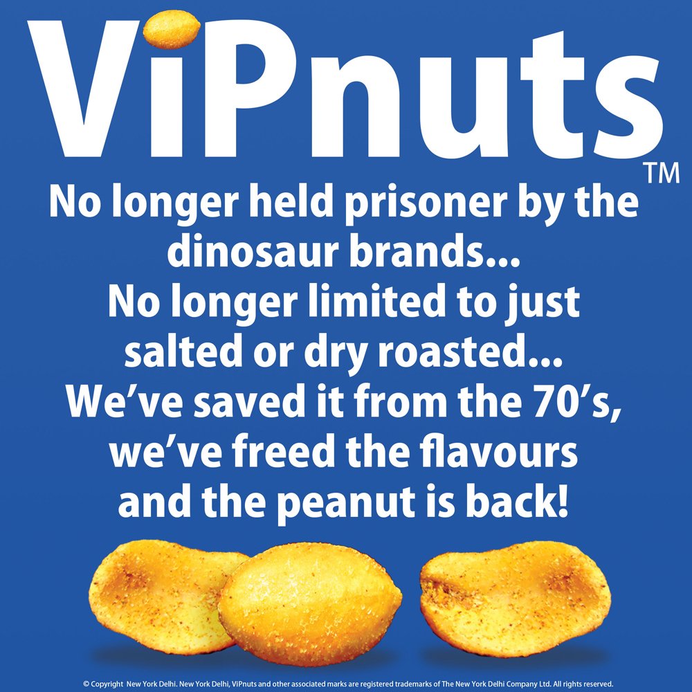ViPnuts Bollywood BBQ peanuts 25g shot pack