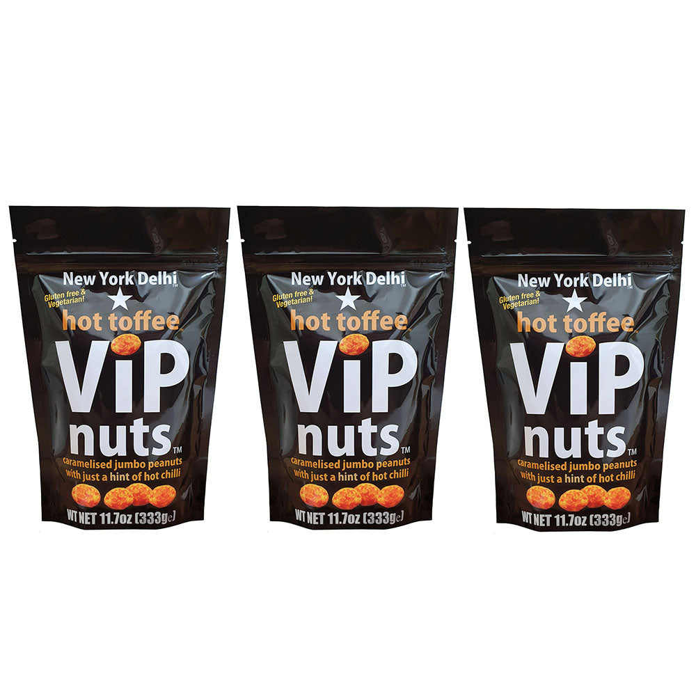 ViPnuts Hot Toffee peanuts 3 x 333g Hero Size